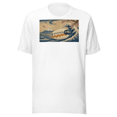 The Great Wave Egg Bus shirt